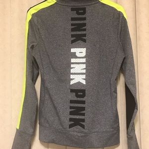 Pink brand half zip, size small